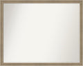 Amanti Art Grey Bathroom Mirror for Over Sink, 24x30 Florence Grey Rectangle Vanity Mirror, Large Casual Frame, Hangs Horizonally and Vertically, Bathroom Wall Decor, Non-Beveled Edge from WI, USA
