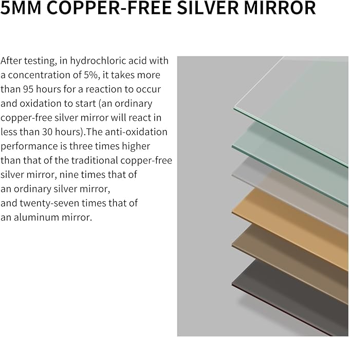 LAIYA 48x30inch Oval Wall Bathroom Mirror with Black Aluminum Frame,Wall Mounted Oval Vanity Mirrors， Explosion-Proof Glass, Waterproof Design, Easy Installation，Horizontally/Vertically