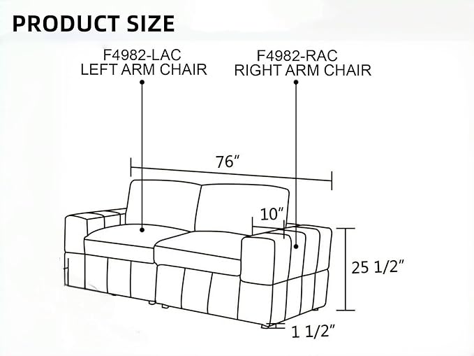 Sectional Couches for Living Room, Loveseat Sofa Comfy Cloud Couch with Deep Seats, Lounge Modern Living Room Furniture for Small Space, Dark Grey