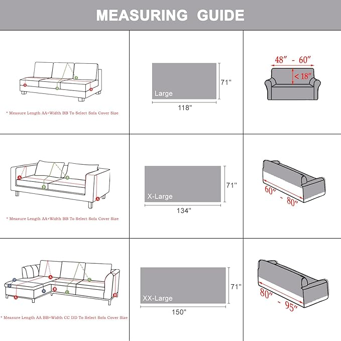 STACYPIK Boho Geometric Couch Cover for Dogs, Soft Chenille Gray Sofa Cover for 2 Cushion Couch, Non-Silp Loveseat Cover for Sectional, Washable Anti-Scratch Pet Furniture Protector Decor-71X118IN