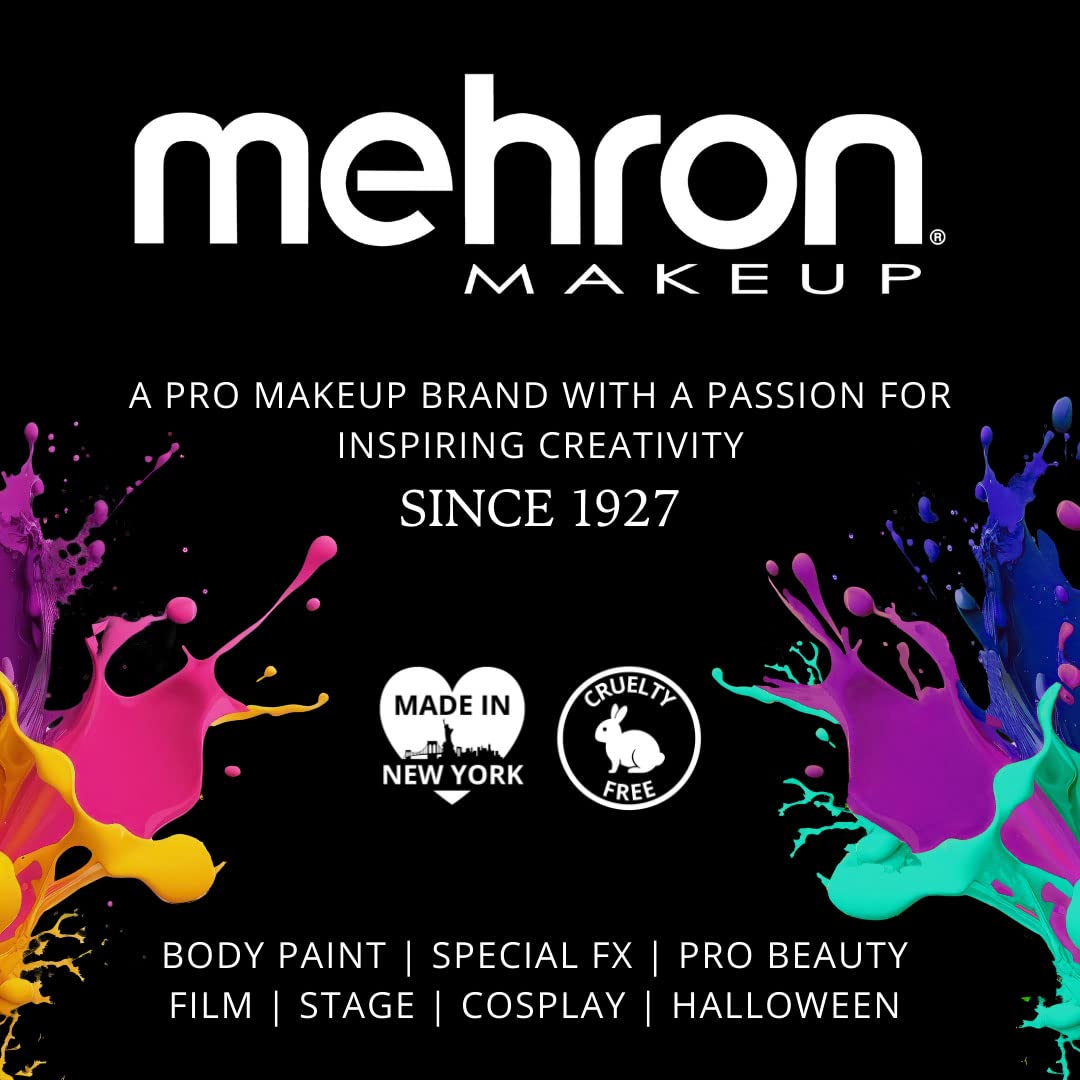 Mehron Makeup Color Cups | Stage, Foundation, Face Paint, Body Paint, Halloween | Face Paint Makeup | Greasepaint .5 oz (14 g) (Auguste)