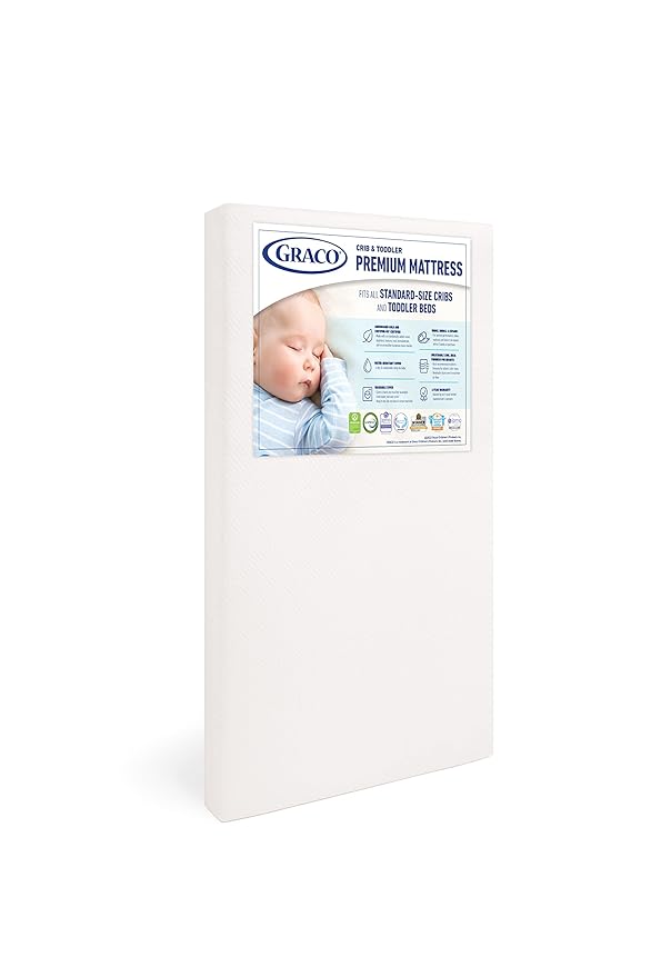 Graco Benton 5 in 1 Convertible Crib (GREENGUARD Gold Certified) with Premium Foam Crib and Toddler Mattress Included - Espresso, Converts from Baby Crib to Toddler Bed, Daybed and Full-Size Bed