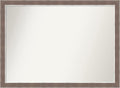 Amanti Art Brown Bathroom Mirror for Over Sink, 31x42 Noble Mocha Rectangle Vanity Mirror, X-Large Casual Frame, Hangs Horizonally and Vertically, Bathroom Wall Decor, Non-Beveled Edge from WI, USA