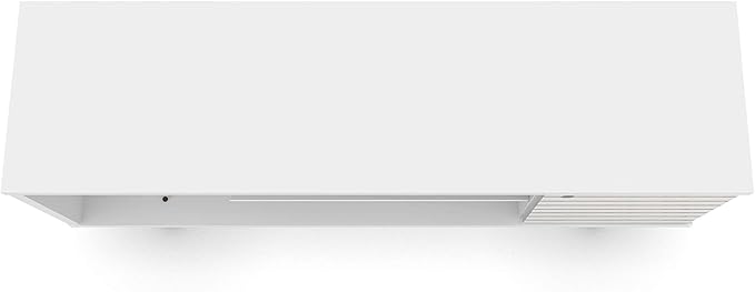 Manhattan Comfort Liberty Mid Century Modern TV Stand for Televisions up to 50 Inches, Bedroom and Living Room Entertainment Center with Storage, Shelves, and Cabinet, 53" Wide, White