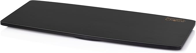 Prosumer's Choice 31-Inch Wooden TV Swivel Stand for LED/LCD TVs and Monitors - 360° Rotation with Steel Ball Bearings - Stable TV Swivel Base for Easy Viewing Adjustment - Black Finish