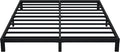 7 Inch California King Bed Frame No Box Spring Need, Low Profile Metal Platform Cal King Size Bed Frame, Heavy Duty Support Bedframes California King, Easy Assembly
