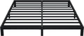 7 Inch King Bed Frame No Box Spring Need, Low Profile Metal Platform King Size Bed Frame, Heavy Duty Support Bedframes King, Easy Assembly