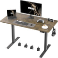 Ywin Electric Height Adjustable Standing Desk, 48 x 24 inches Sit Stand Desk with Wheels, Ergonomic Stand Up Desk for Home Office
