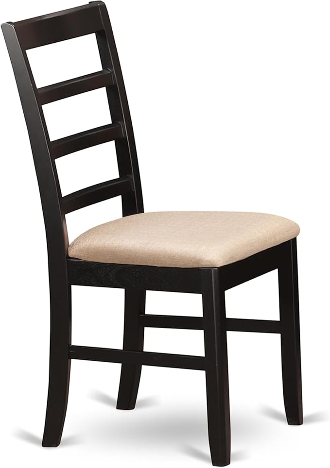 East West Furniture CAPF5-CAP-C 5 Piece Dining Room Furniture Set Includes a Rectangle Kitchen Table and 4 Linen Fabric Upholstered Dining Chairs, 36x60 Inch, Cappuccino