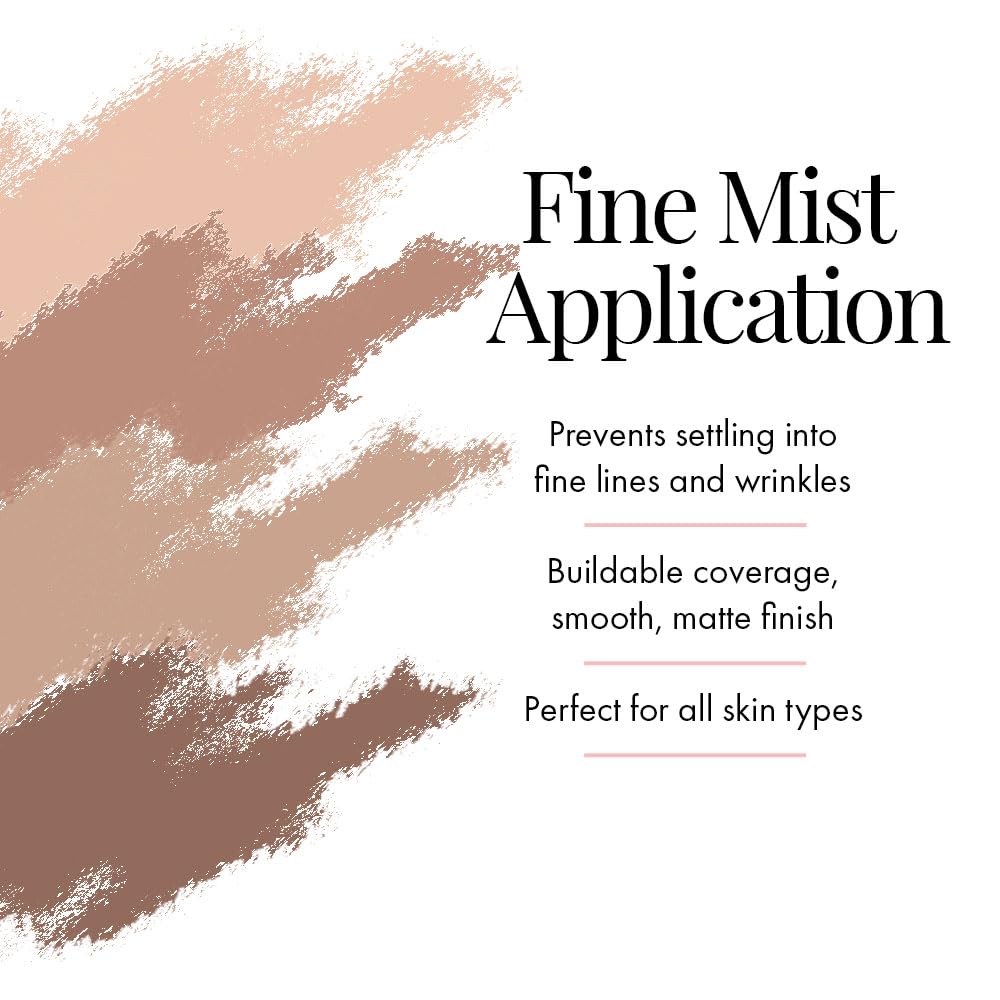 Jerome Alexander MagicMinerals AirTint Tinted Moisturizer AirBrush Spray Light Shade | Tinted Moisturizer Spray with Anti-Aging Ingredients | Medium