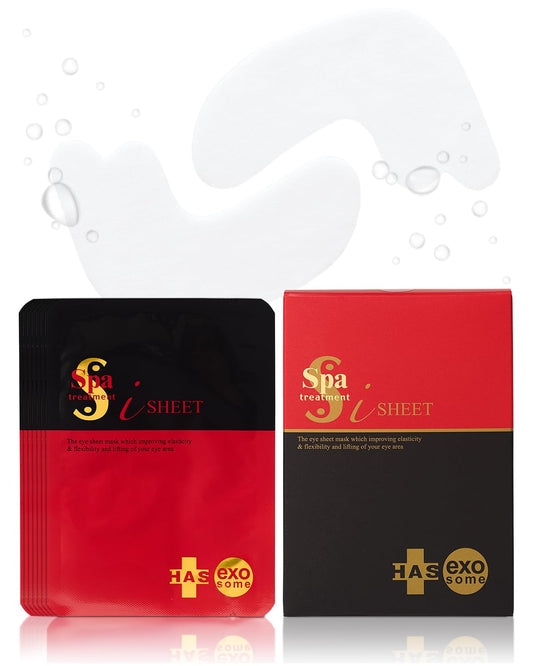 Spa Treatment HAS Stretch iSheet exo Japanese, Under Eye Patches for Puffy Eyes and Dark Circles, Eye Mask, Under Eye Masks, Wrinkles, Eyebag, Eye Masks for Dark Circles and Puffiness (7 Pairs)