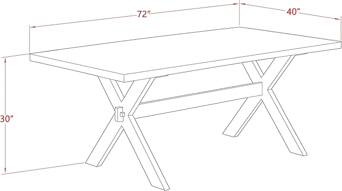 East West Furniture X027LA015-6 6 Piece Dining Table Set Contains a Rectangle Dining Room Table and 4 Baby Blue Linen Fabric Parson Chairs with a Bench, 40x72 Inch, Multi-Color