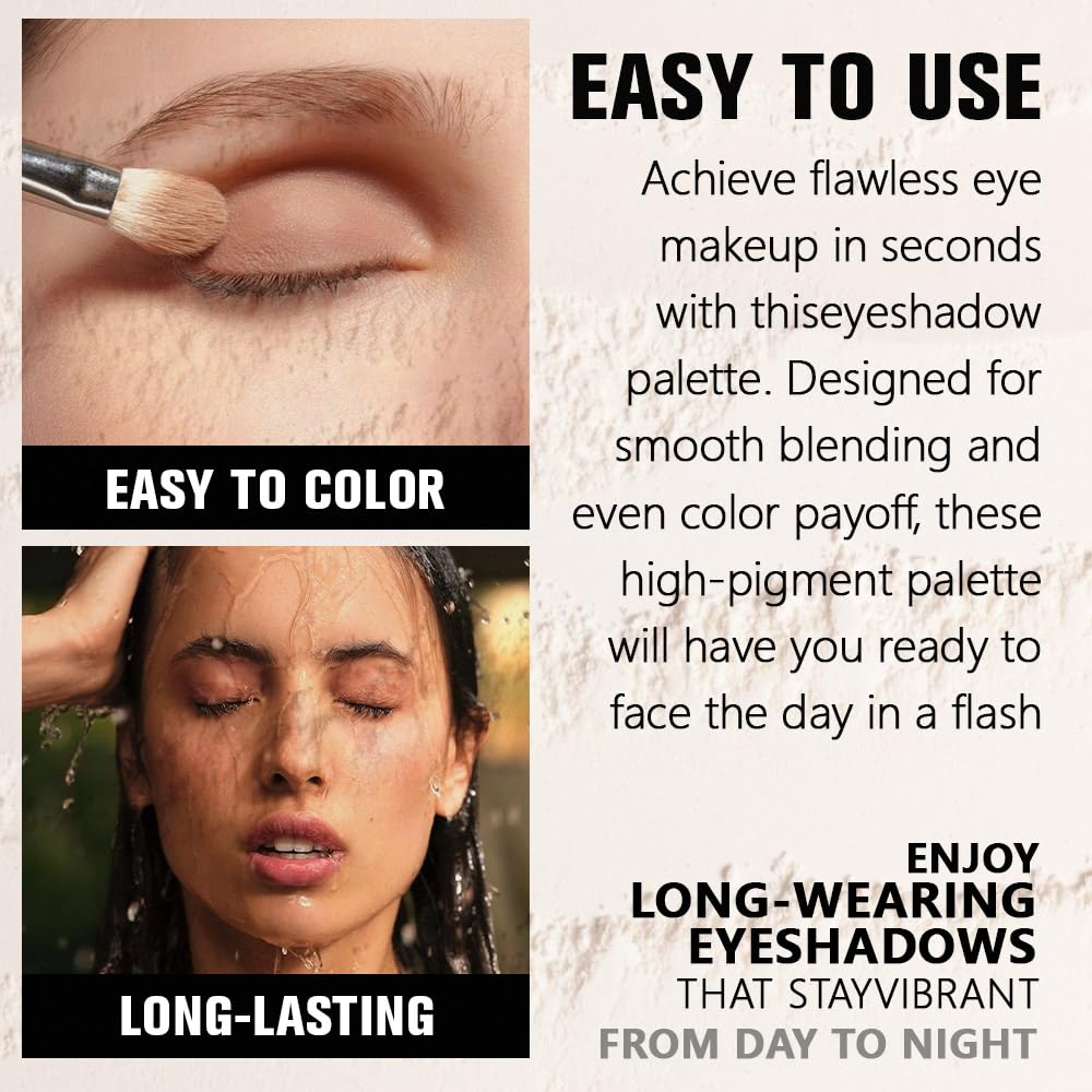 Single Matte Eye Shadow Palette Makeup, Light Blue Matte Eyeshadow for Women, Monochrome Eye Shadow Makeup, Pigmented Waterproof Sombras Para Ojos, Vegan, Talc, Paraben & Cruelty Free, 22