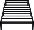 EMODA 10 Inch Twin XL Bed Frames No Box Spring Needed, Heavy Duty XL Twin Metal Platform Bed Frame, Noise Free, Easy Assembly, Black