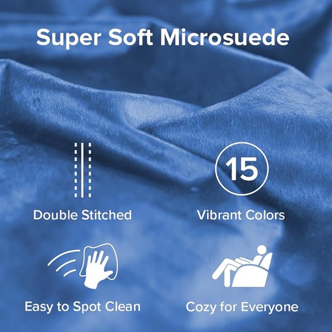 Sofa Sack Bean Bag Chair - Plush, Ultra Soft - Memory Foam Bean Bag Chair with Microsuede Cover - Stuffed Foam Filled Furniture and Accessories for Dorm Room 5 Feet - Royal Blue
