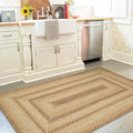 Homespice Cookie Dough Jute Braided Runner Rug 22x72 - Farmhouse Style Brown Rug Runner for Country Decor