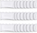 Utopia Bedding Throw Pillows (Set of 24, White), 12 x 20 Inches Pillows for Sofa, Bed and Couch Decorative Stuffer Pillow