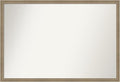 Amanti Art Grey Bathroom Mirror for Over Sink, 26x38 Florence Grey Rectangle Vanity Mirror, Large Casual Frame, Hangs Horizonally and Vertically, Bathroom Wall Decor, Non-Beveled Edge from WI, USA