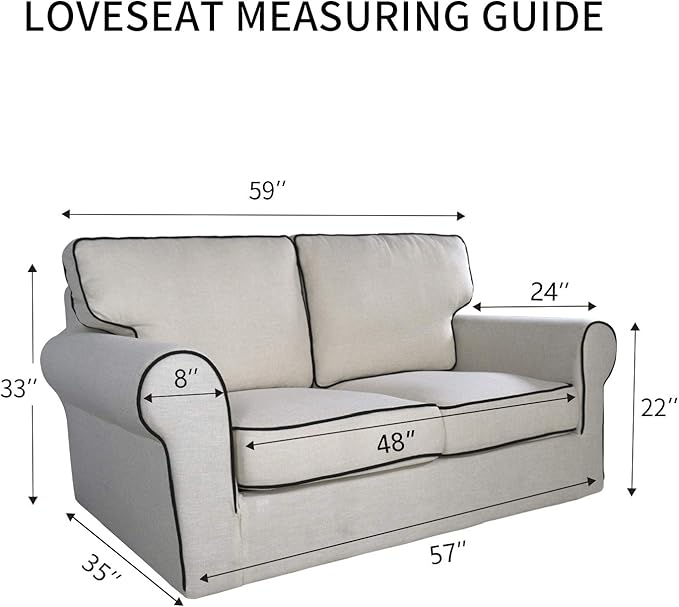 PureFit Reversible Sofa Cover Water Resistant Loveseat Couch Cover, Machine Washable Furniture Cover with Non-Slip Foam and Adjustable Strap for Dogs, Pets (Loveseat, Pink/Ivory)