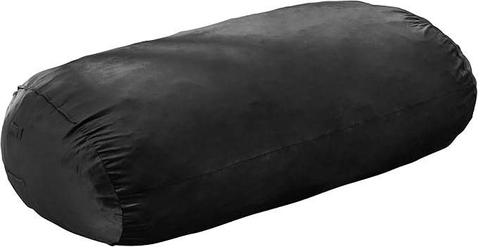 Hobestluk 5FT Bean Bag Chair Large Beanbag Lounger with Removable Cover Adult Bean Bag Chair with Portable Handle Desgin for Living Room Bedroom (Black, 5FT)