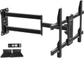 Pre-Assembled Corner TV Wall Mount for 32-80" TVs, Full Motion with Smooth Gliding Extension, 30" Long Arm, Single Stud Installation Holds 100lbs, Max VESA 600x400mm