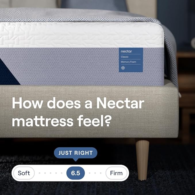 Nectar Classic 12” Twin XL Mattress - Medium Firm - Contouring Memory Foam - Cooling Top Layer - Support & Pressure-Relief - Mattress in a Box - 365-Night Trial & Forever Warranty
