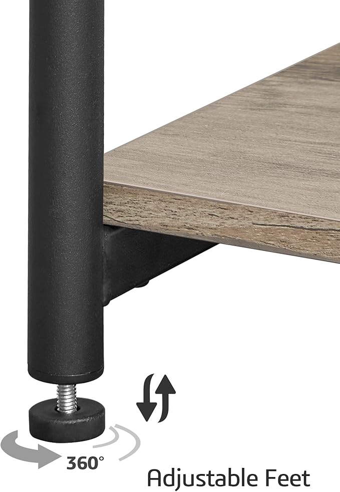 TUTOTAK Small Night Stand with Charging Station, End Table Set of 2, Side Table with USB, 21.8”H Nightstand with Storage Shelf, Sofa Couch Table TB01BG029 (2 pcs)