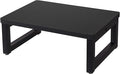 Snughome Wooden Step Stools for Adults Kids, Solid Portable Wooden Bedside Step Stool Adults Hold Up to 350 lb, One Step Foot Stool for Kitchen, Bedroom, Living Room, Bathroom - Self-Assembly(Black)