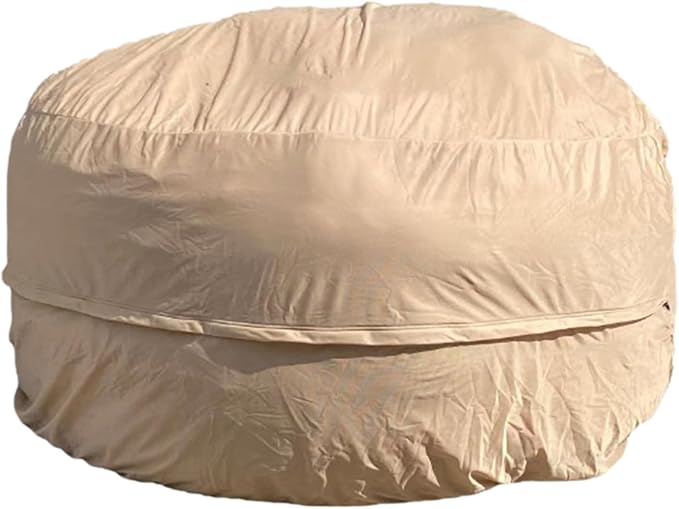 Reusable Beanbag Chair Inner Lining Cover for Pack Bean Filler EPP EPS Shredded Memory Foam and Wash Needs, 6 FT