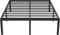 18 Inch King Bed Frame Heavy Duty Metal Platform King Size Bed Frames with High Storage, Eassy Assembly 3,500 Lbs Heavy Duty Bedframes, Black