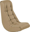 FDP Tufted Floor Rocker for Kids, Teens and Adults; Comfortable, Ergonomic Chair for Reading, Playing Video Games, or Watching TV - Sand, 10488-SD