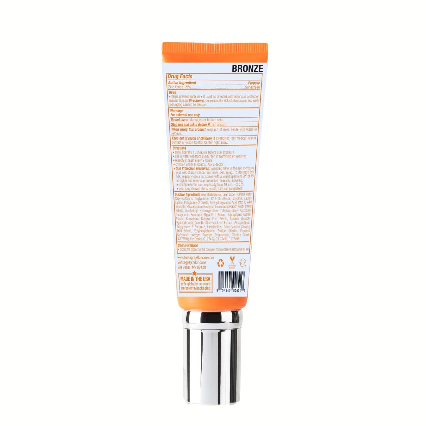 Suntegrity Impeccable Skin - Tinted Sunscreen, Broad Spectrum SPF 30 (Bronze) - 2 oz