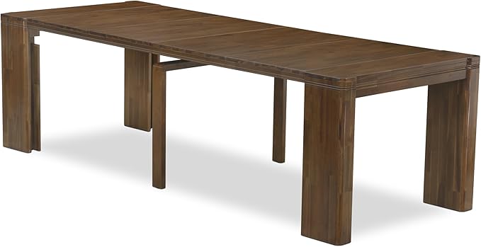 X12SI-008-04 - 13 Pieces Kitchen Dining Table Set includes an Extendable Rectangle Kitchen Table and 12 Dining Chairs, 39x120 Inch, Antique Walnut