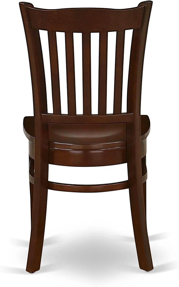 East West Furniture MZGR3-MAH-W 3 Piece Dinette Set for Small Spaces Contains a Rectangle Dining Table with Dropleaf and 2 Kitchen Dining Chairs, 36x54 Inch, Mahogany
