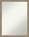 Amanti Art Grey Bathroom Mirror for Over Sink, 26x20 Florence Grey Rectangle Vanity Mirror, Medium Casual Frame, Hangs Horizonally and Vertically, Bathroom Wall Decor, Non-Beveled Edge from WI, USA