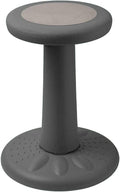 ActiveChairs Kids Wobble Stool, Flexible Classroom Seating Improves Focus, Posture & Helps ADHD/ADD. Get The Wiggles Out Active Fidget Desk Chairs, Pre-Teen 17.75" Chair, Ages 7-12, Grey