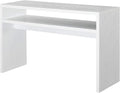 Convenience Concepts Northfield Deluxe Console Hall Table 48" - Modern, Minimalist Narrow Sofa Display Accent With Storage Shelf for Contemporary Living Room, Entryway, or Hallway, White