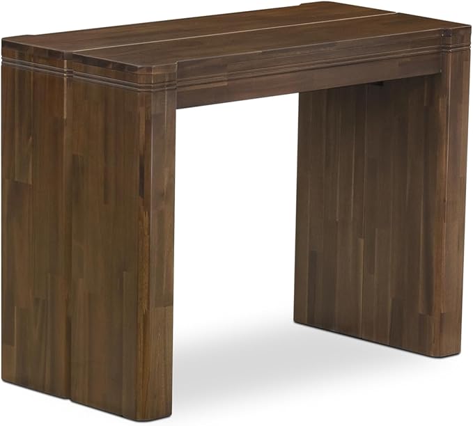 X12AS-0C8-27 - 14-Pc Dining Table Set contains an Extendable Rectangle Kitchen Table, 1 Coffee Table and 12 Polyester Fabric Dining Chairs, 39x120 Inch, Antique Walnut