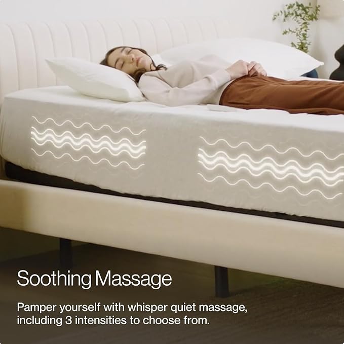 Nectar Twin XL Adjustable Base & 12” Mattress - Head & Foot Incline - Medium Firm Gel Memory Foam - Cooling Comfort - Wireless Remote - 3 Massage Settings - 365-Night Mattress Trial & Forever Warranty