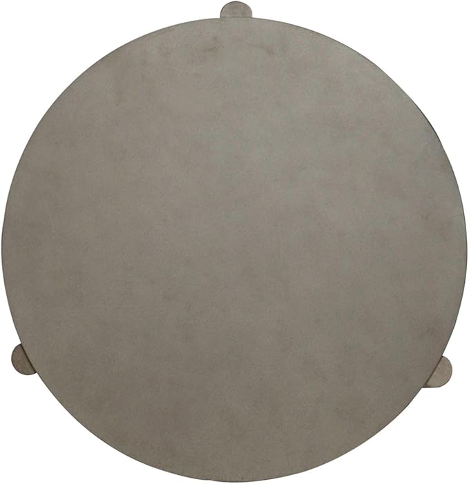 Liberty Furniture Affinity Round End Table for Living Room - Dusty Taupe Faux Concrete Tops