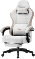 GTPLAYER Gaming Chair, Computer Office Chair with Pocket Spring Cushion, Linkage Armrests and Footrest, High Back Ergonomic Computer Chair with Lumbar Support Task Chair with Footrest
