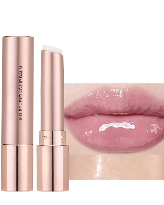 Moisturizing Lip Balm, Nude Sheer Lipstick Hydrating Clear Tinted Lip Gloss, Long Lasting Waterproof Liptint Balm Natural Non-Stick Lips Oil Stain,Glossy Lipcolor Juicy Finish for Dry Cracked Lips-01