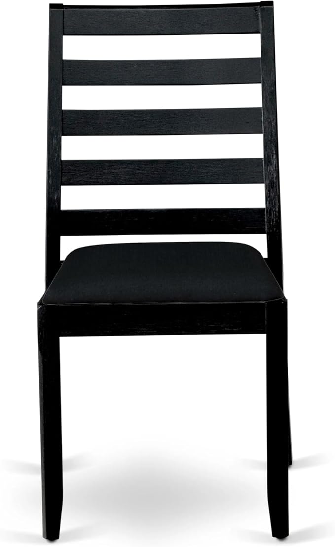 X12X1-006-24 - 13-piece Modern Dining Room Table Set a Rectangular Dining Table and 12 Black Polyester Fabric Stackable Chair, 39x120 Inch, Wire Brushed Black