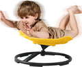 Autism Sensory Spinning Swivel Chair for Autistic Kids, 360° Spin Seat Toy for Children with Autism & ADHD, Sit and Spin Sensory Chair for Balance and Motion Training, Sensory Toys for Kids (Yellow)