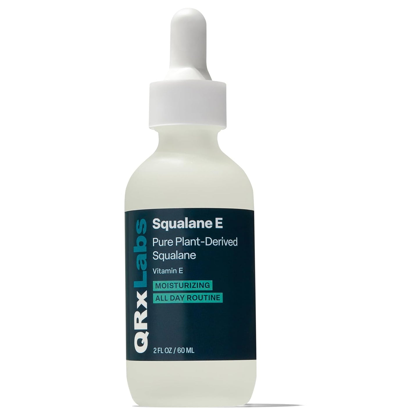 QRxLabs Squalane Oil for Face & Organic Vitamin E Oil - 2 Fl Oz, Unscented - Body & Hair Care - Fine Line & Wrinkle Treatment