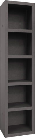 Oakland Living Dark Grey 84-in Tall Wooden Bookcase Shelf