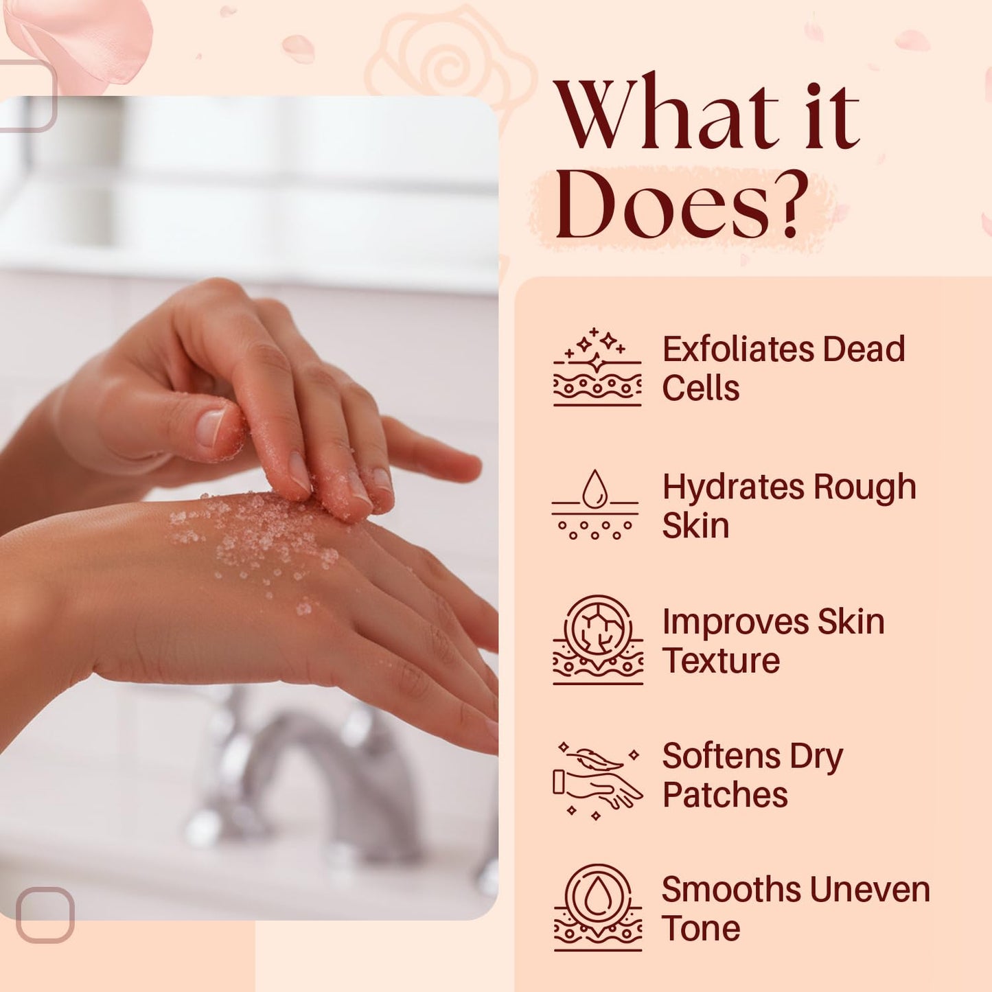 Himalayan Salt Body Scrub 12 oz - with Collagen and Stem Cells - Exfoliating Salt Scrub for Cellulite - Deep Cleansing for Acne, Scars, Wrinkles - Moisturizes Skin