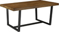 Walker Edison Durango Distressed Solid Wood Dining Table, 72 Inch, Rustic Oak