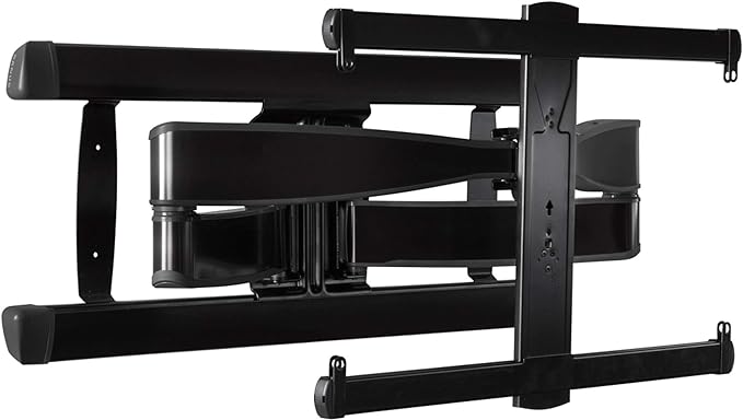 SANUS Full Motion TV Wall Mount for 42” to 90” TVs up to 125lbs – Extend, Swivel, Tilting TV Mount - Easy 3 Step DIY Install w/ Included Hardware - Black Finish