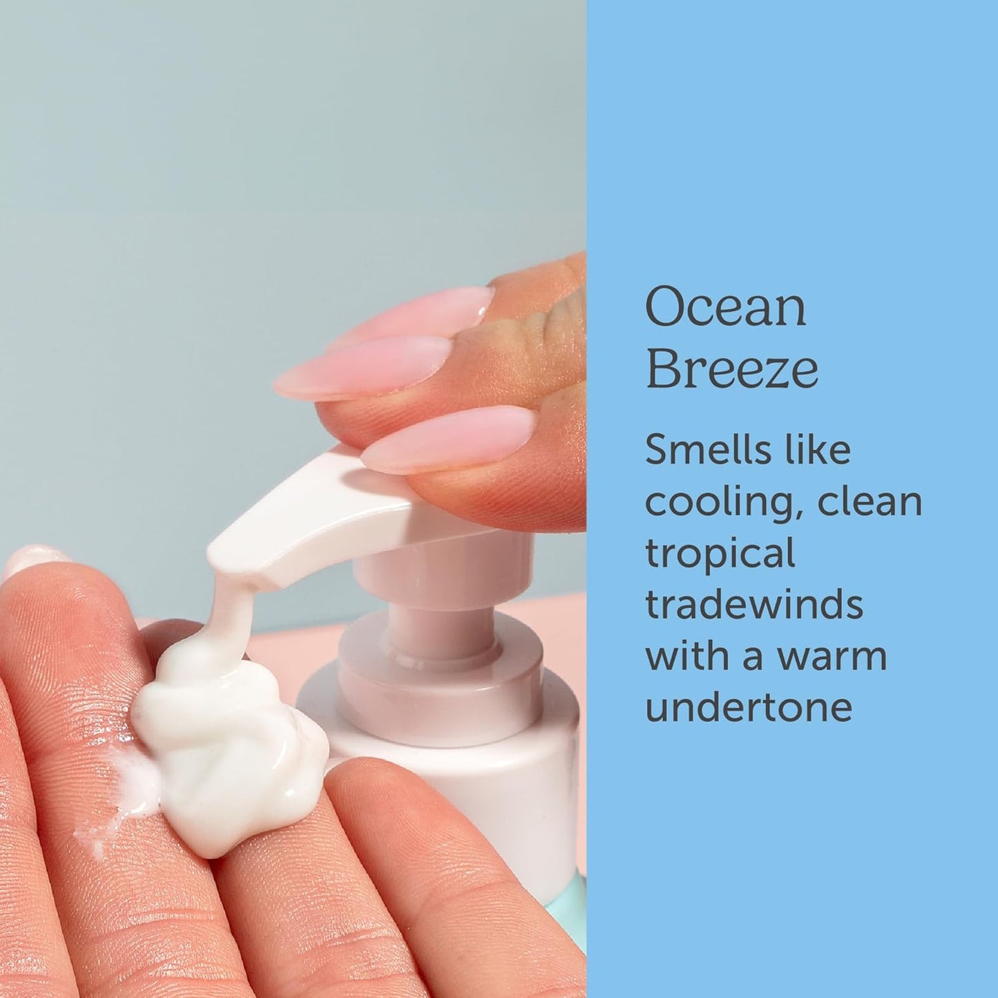 Nectar Life Exfoliating & Moisturizing Hand Wash, Volcanic Pumice for Hand Scrub, Shea Butter Softens Hands, Clean Vegan Ingredients. Ocean Breeze Scent